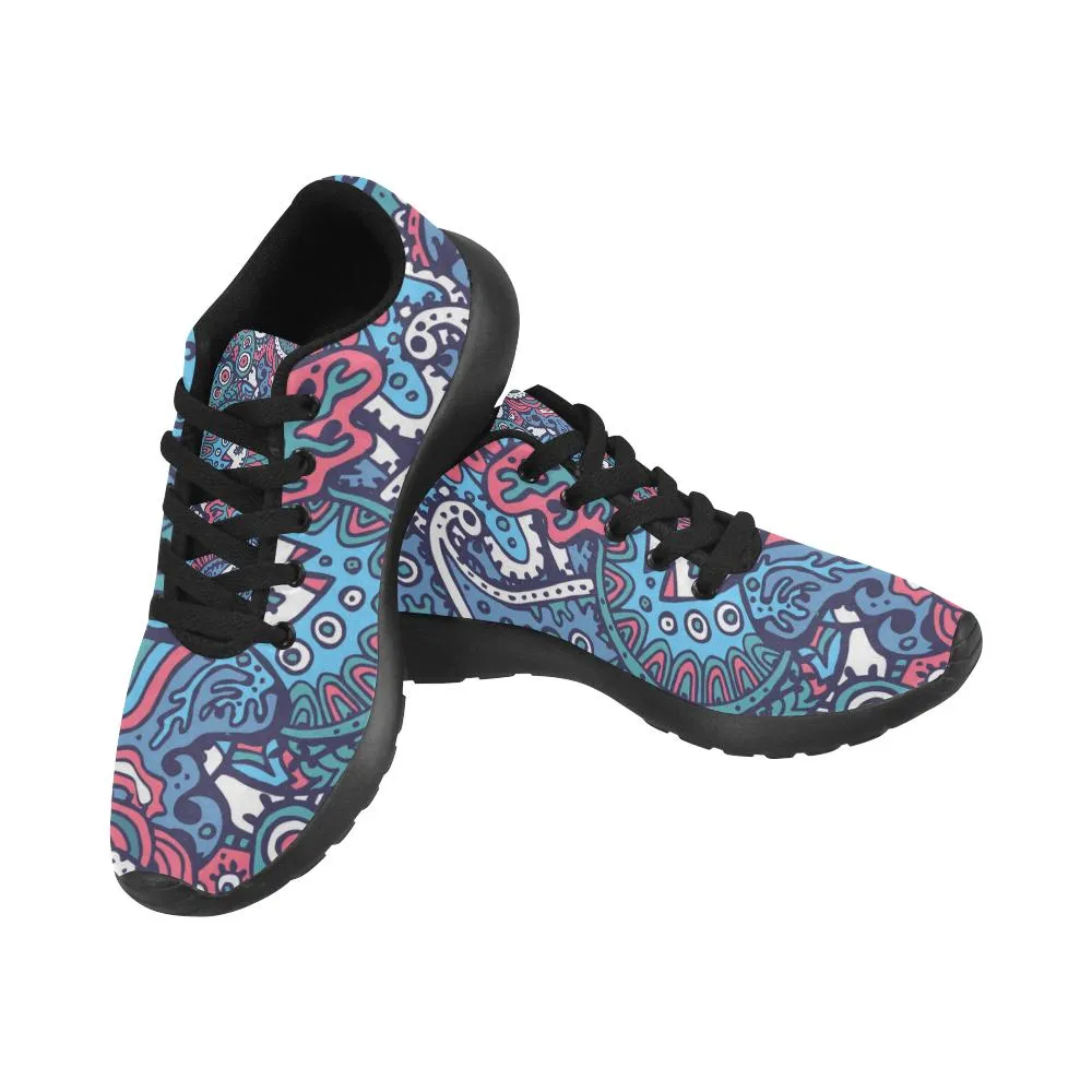 Zenzzle Sea life pattern print on Women's Running shoes Casual Lightweight Athletic Sneakers US size 6-15