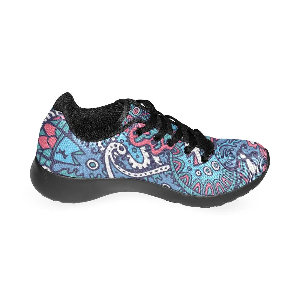 Zenzzle Sea life pattern print on Women's Running shoes Casual Lightweight Athletic Sneakers US size 6-15
