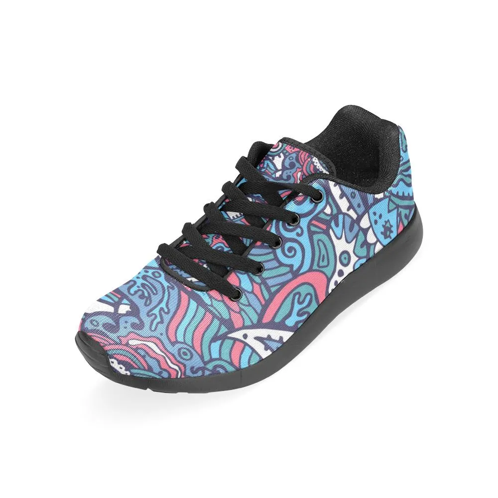 Zenzzle Sea life pattern print on Women's Running shoes Casual Lightweight Athletic Sneakers US size 6-15