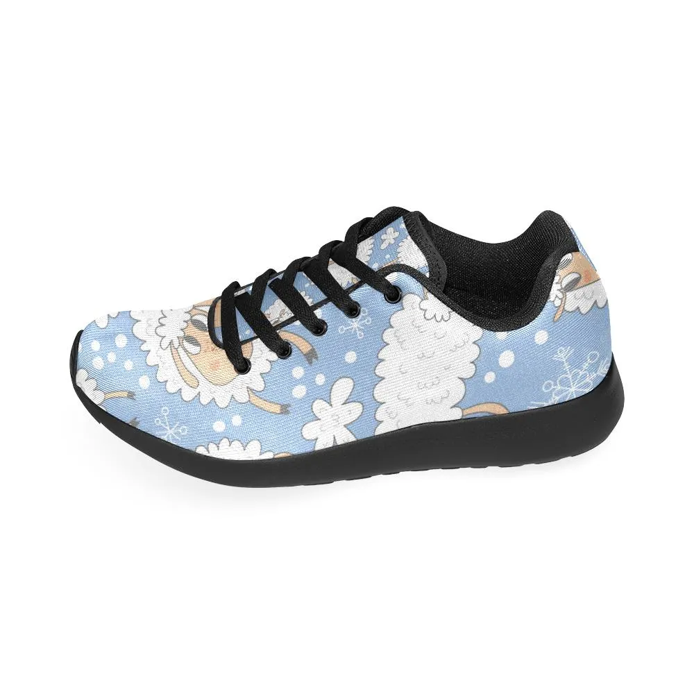 Zenzzle Sheep and snowflakes print on Women's Running shoes Casual Lightweight Athletic Sneakers US size 6-15