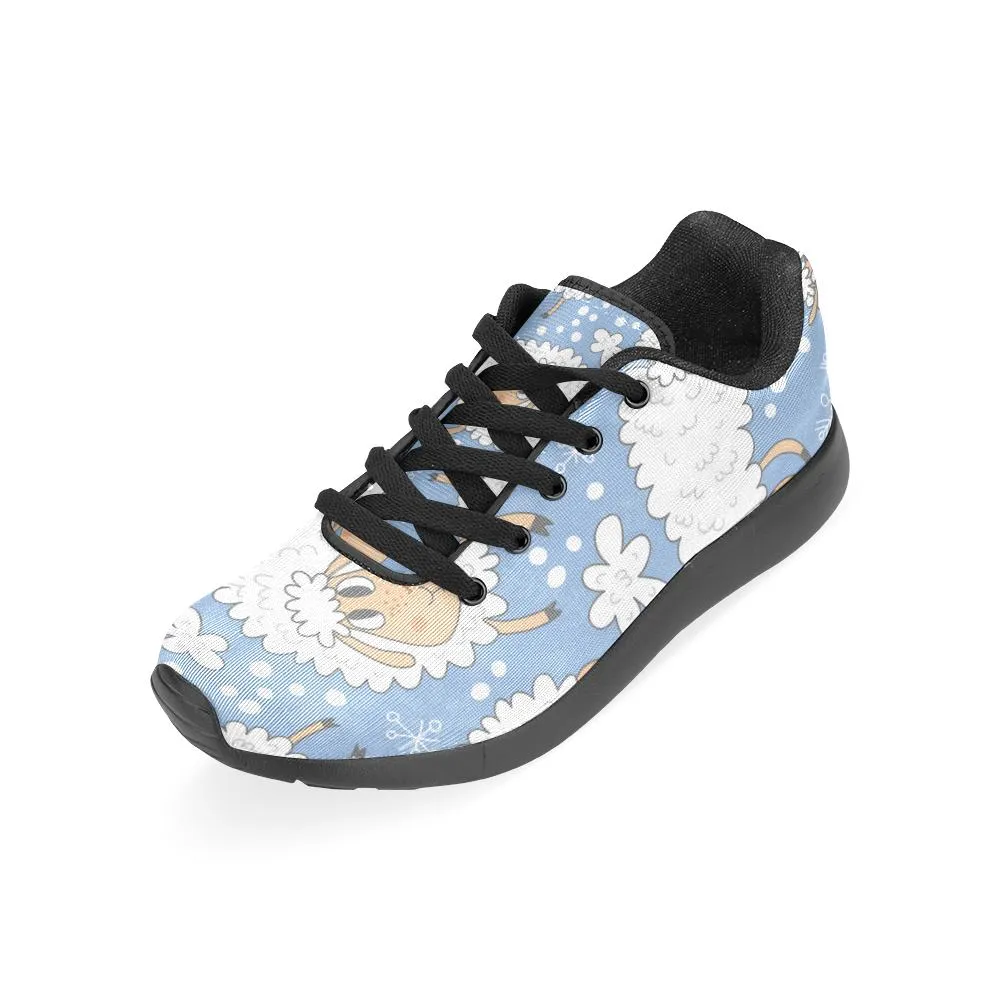 Zenzzle Sheep and snowflakes print on Women's Running shoes Casual Lightweight Athletic Sneakers US size 6-15
