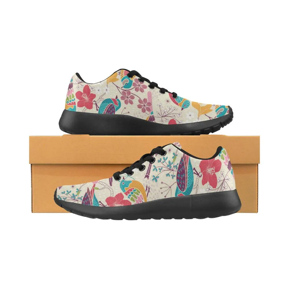 Zenzzle Sweet colorful birds pattern print Women's Running shoes Casual Lightweight Athletic Sneakers US size 6-15
