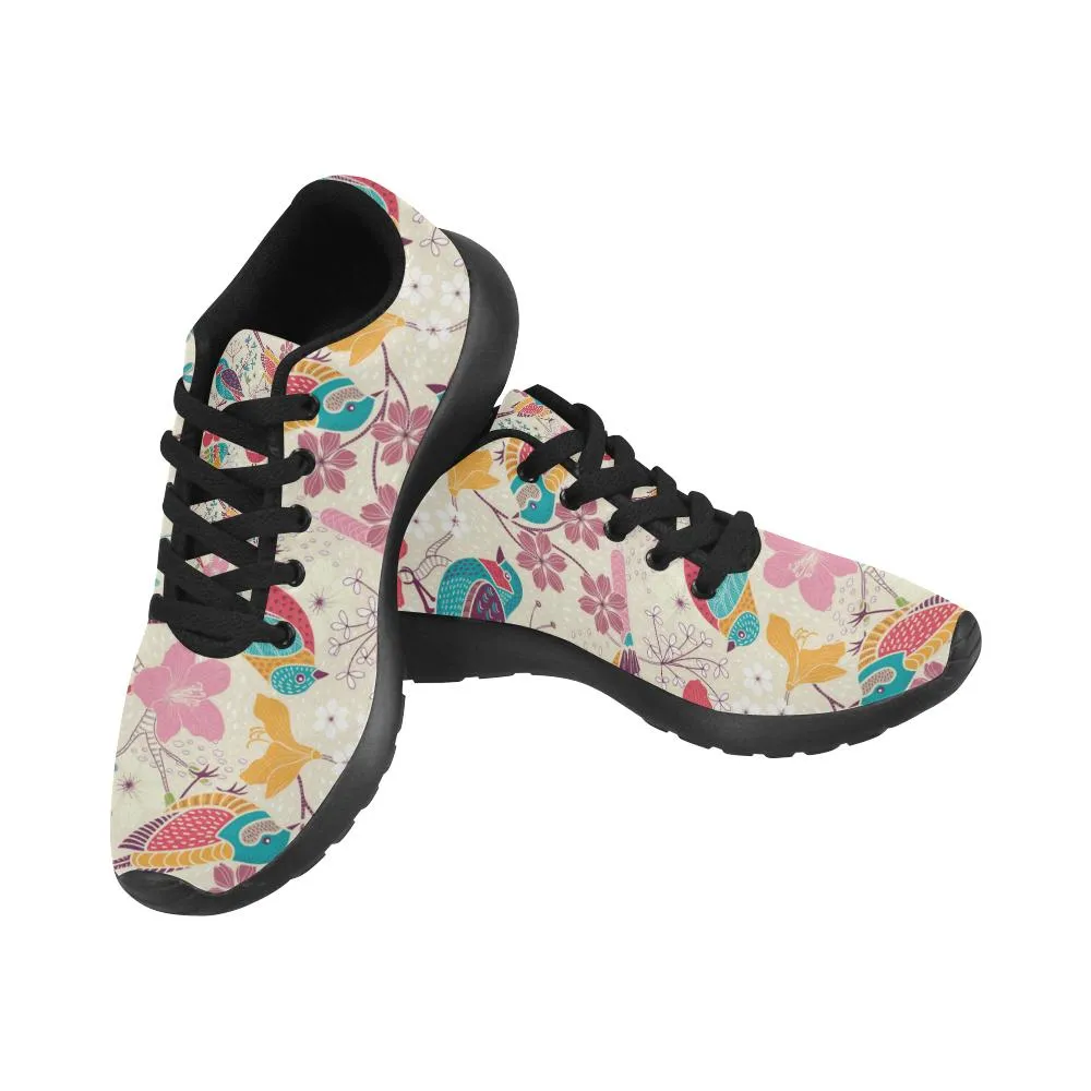 Zenzzle Sweet colorful birds pattern print Women's Running shoes Casual Lightweight Athletic Sneakers US size 6-15