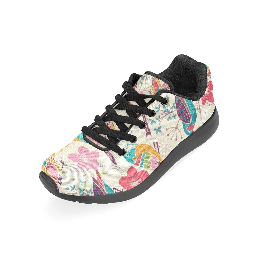 Zenzzle Sweet colorful birds pattern print Women's Running shoes Casual Lightweight Athletic Sneakers US size 6-15