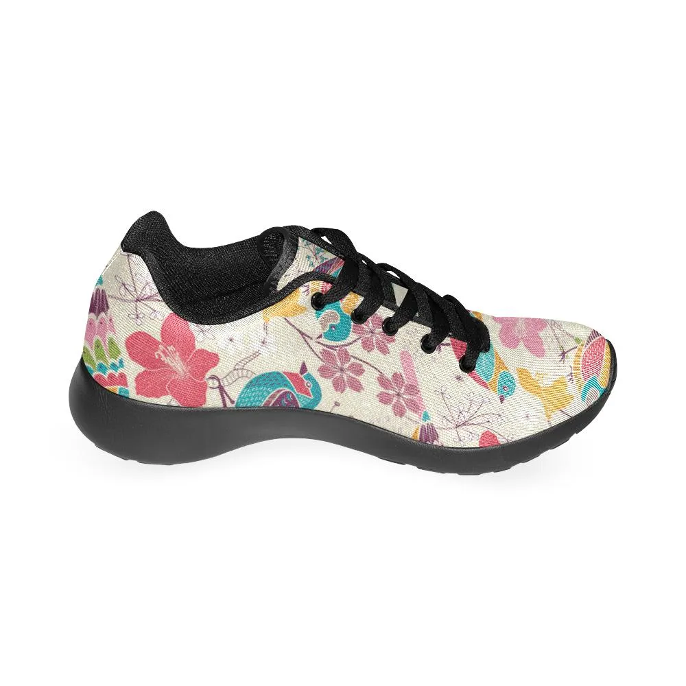 Zenzzle Sweet colorful birds pattern print Women's Running shoes Casual Lightweight Athletic Sneakers US size 6-15