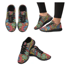 Zenzzle Tribal pattern with flowersprint on Women's Running shoes Casual Lightweight Athletic Sneakers US size 6-15