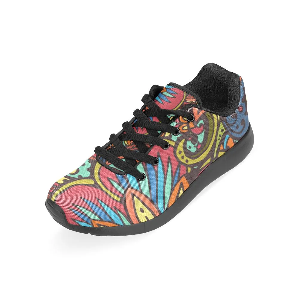 Zenzzle Tribal pattern with flowersprint on Women's Running shoes Casual Lightweight Athletic Sneakers US size 6-15